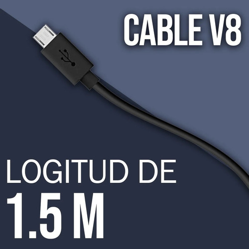 Cargador De Auto (plug-in) Mobo Microusb V8 + Puerto Usb