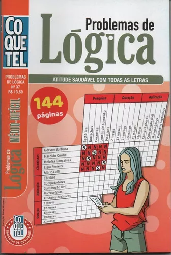 Lógica Coquetel 144 Páginas Médio - Difícil