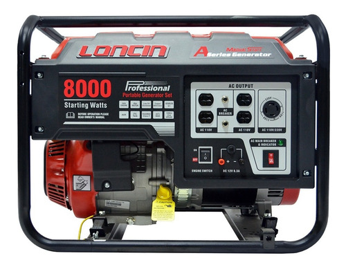 Planta Generador Loncin Lc-8000-as 110/220v Gasolina