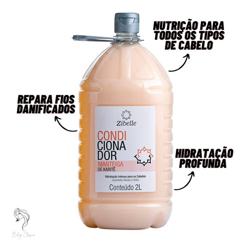 Kit Shampoo Sem Sal + Condi Manteiga De KaritĂȘ Suave 2l