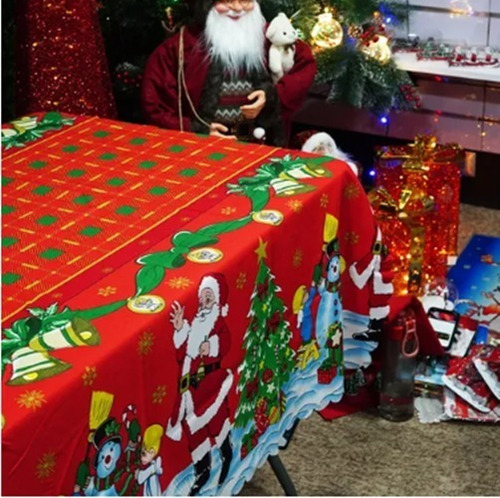 Imagen 2 de 2 de Mantel Navideño Rectangular 150x230cms Nd22601