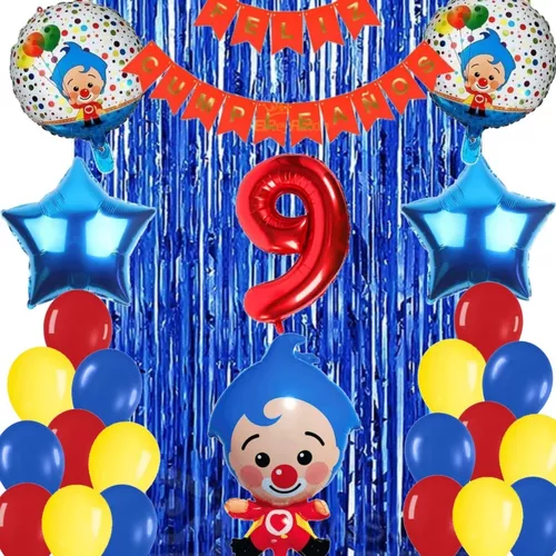 Combo Deco Stich Globo 3d + Estrellas + Feliz Cumpleaños