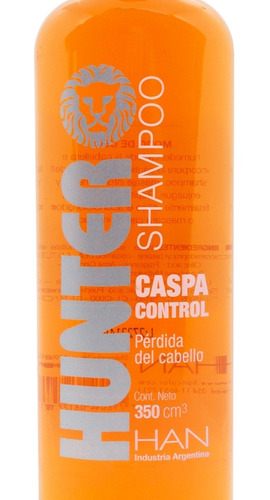 Imagen 1 de 4 de Han Hunter Shampoo Caspa Control Caída Cabello 350ml