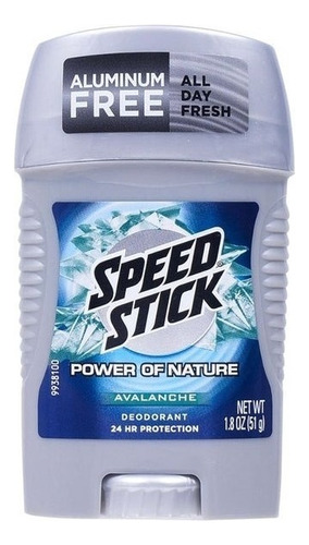 Desodorante Speed Stick Aluminum Free-avalanche -51 G