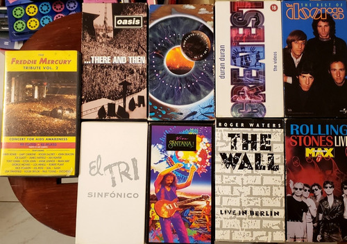 Conciertos Vhs Oasis Rolling Stones El Tri Santana Mercury (Usado)