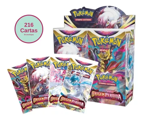 Box Pokémon Treinador Avançado Espada Escudo Origem Perdida 90 Cartas