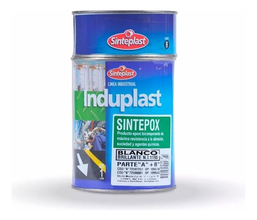 Pintura Epoxi Blanco Con Catalizador Sinteplast 1 Lt - Rex