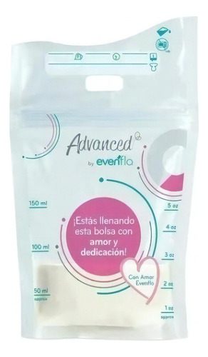 Bolsas Para Leche Materna Evenflo 150 ml / 5oz 25 Piezas