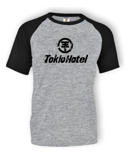 Remera Gris Ranglan  Personalizada Tokio Hotel