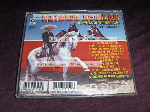 Antonio Aguilar El Charro De Mexico Cd 1997 Musart (Usado)
