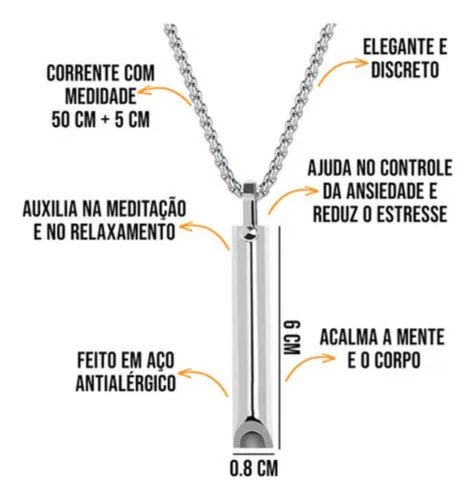 Colar Anti Fumo E Estresse Calmante Original Pare De Fumar | MercadoLivre