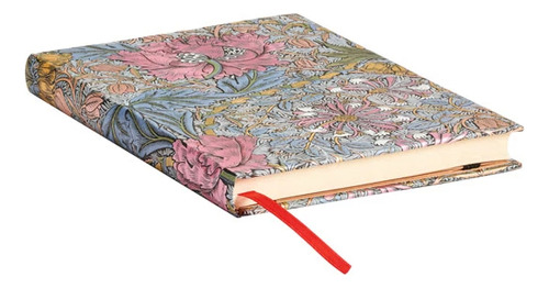 Cuaderno Paperblanks Midi Morris Madreselva Rosa Rayado Rosa