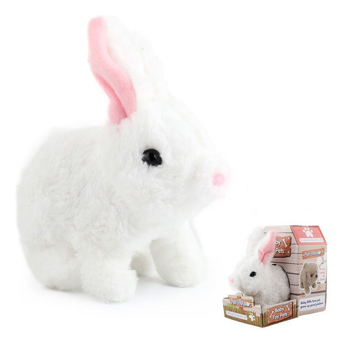 Conejo Blanco Niños Juguete Eléctrico Perro/conejo Peluche B