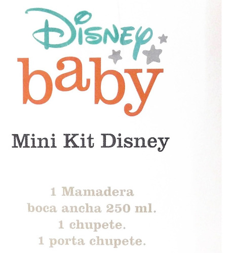 Imagen 4 de 4 de Kit De Regalo Mamadera, Chupete Y Portachupete Mickey Minnie