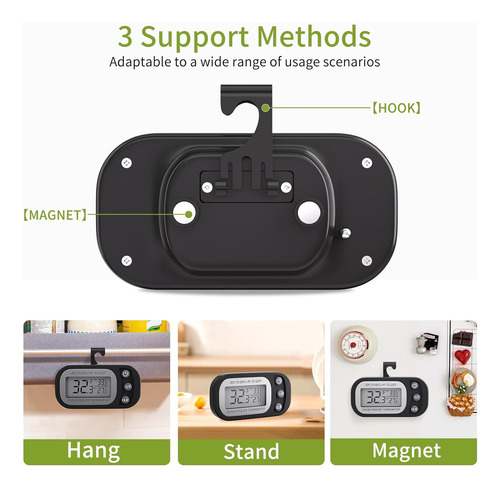 2pcs Termómetro Para Heladera Digitales Para Cocina