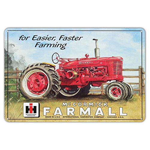 Señal De Metal Estilo Vintage Farmall Modelo M Tractor...