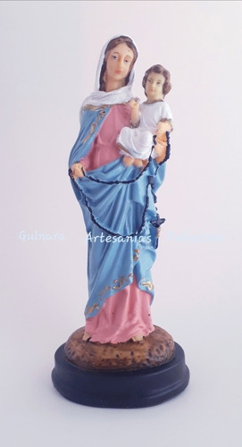 Virgen Del Rosario De San Nicolás Imagen Irrompible + Velas