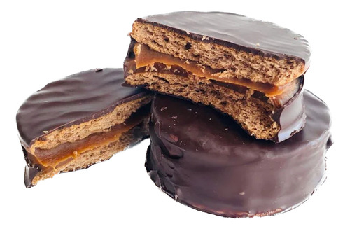 Caja 12 Alfajores Chocolate La Goulue Dulce De Leche Premium