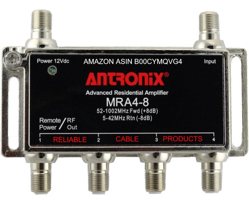 Amplificador, Tv Por Cable Rf Banda Ancha 8db Ganancia ...