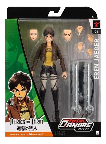 Jazwares Total Anime Attack On Titan Figura Eren Jaeger