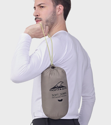 Campera Hombre Montagne Novak Pluma Con Capucha