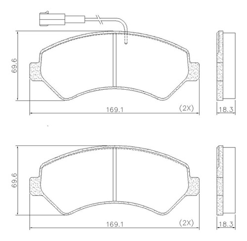 Pastilha De Freio Dianteira Fras-le Jumper/ducato Pd/1397-a