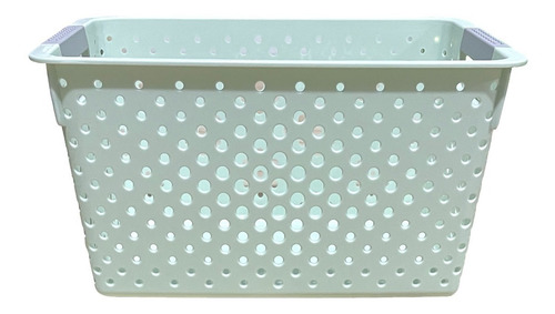 Imagen 3 de 4 de Cesta Organizador Plástico Hogar Baño Lavandería Rectangular