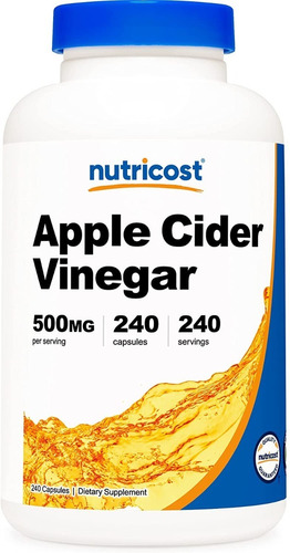 Nutricost Apple Cider Vinegar 500mg 240 Caps