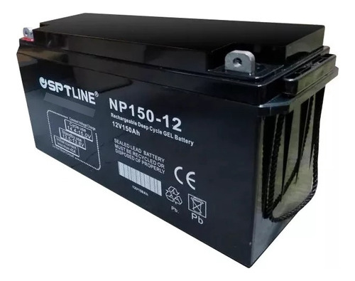 Bateria Agm 12v 150ah Sptline Ciclo Profundo