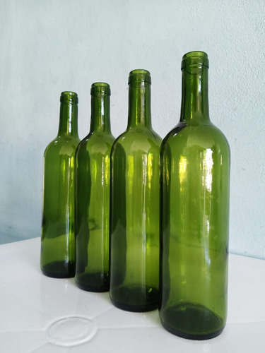 40 Botellas De Vidrio Envases De 750 Ml Sin Tapa Para Vino
