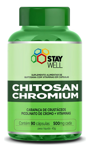 Chitosan Choromium Premium 100% puro 500 mg - 90 cápsulas