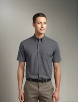 Comprar Camisas Manga Corta Oxford De Hombre Camisas Parcela