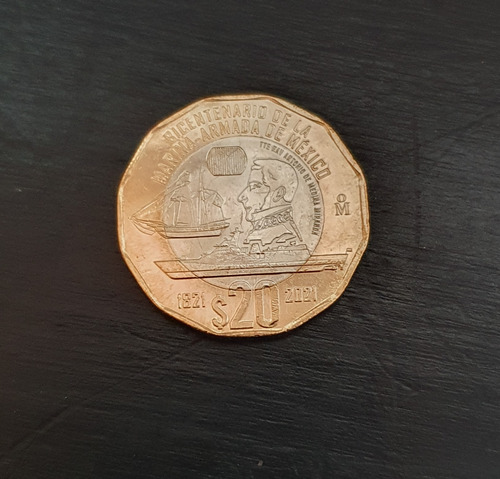 Moneda Conmemorativa Mexico Pesos Bicentenario Marina Armada