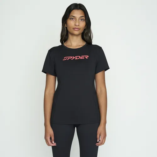 Polera Entrenamiento Mujer Spyder Negro Sywtt02s24bk