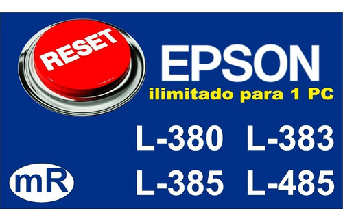 Reseteo Epson L380, L383, L385, L485 Ilimitado 1pc - Llave