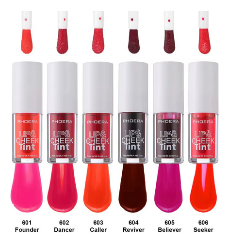 Lip Tint Lábios E Bochechas Matte A Prova D'água Phoera