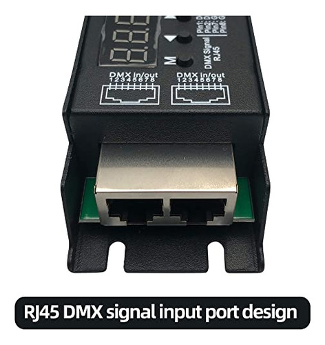 Decodificador Dmx 5 Canales Con Rdm, Controlador Led Pwm Rgb