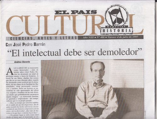 El Pais Cultural Numero 400 Especial Historia 1997 Uruguay