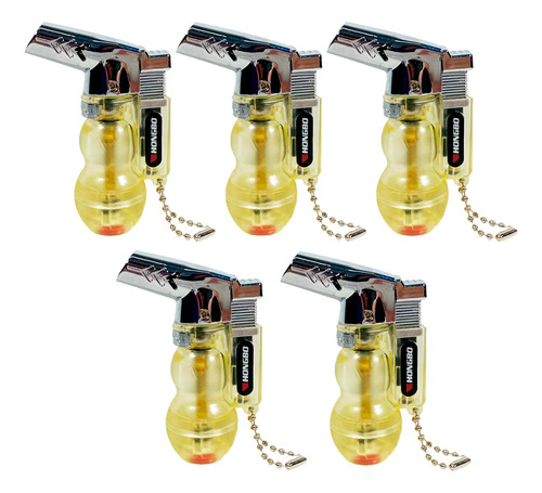 Kit 20un Isqueiro Maçarico Dhj-7 Mini Recarregável A Gás