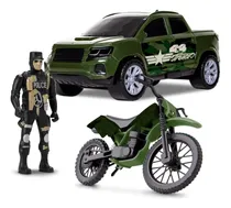 Comprar Kit 3 Brinquedos Em 1 Carrinho Boneco E Moto Aventura Samba