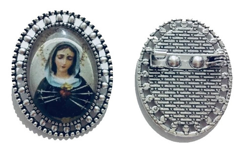 23 Pin Prendedor Virgen Dolorosa ( 23 Piezas )
