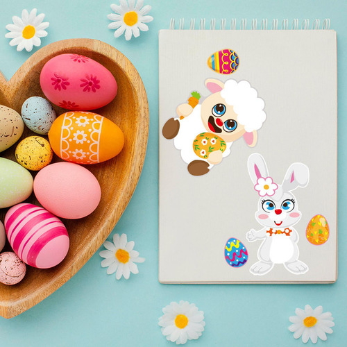 24 Pegatinas De Pascua, Calcomanías, Adornos Para Tarjetas,
