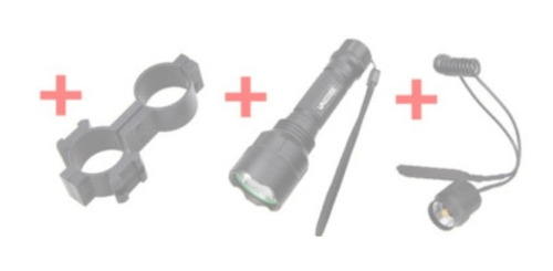 Lanterna Tática 5000lm Xm-l T6 Led +interruptor