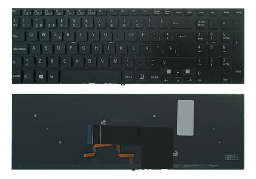 Teclado Sony Svf15215clw F1521c2eb Svf1521c2eb.g4 Iluminado