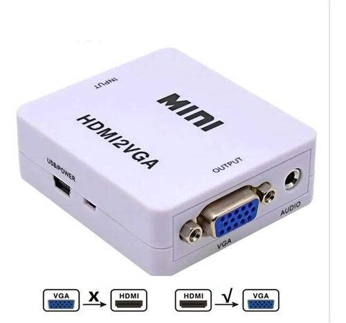 Conversor O Convertidor De Hdmi A Vga / Digital A Analogico