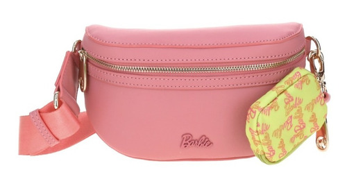 Bolso Tipo Cangurera Barbie Gorétt Monedero Amarillo Gianna