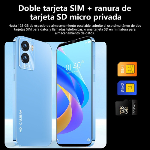 Teléfono Inteligente Android Barato R35 5.0 Pulgadas Negro