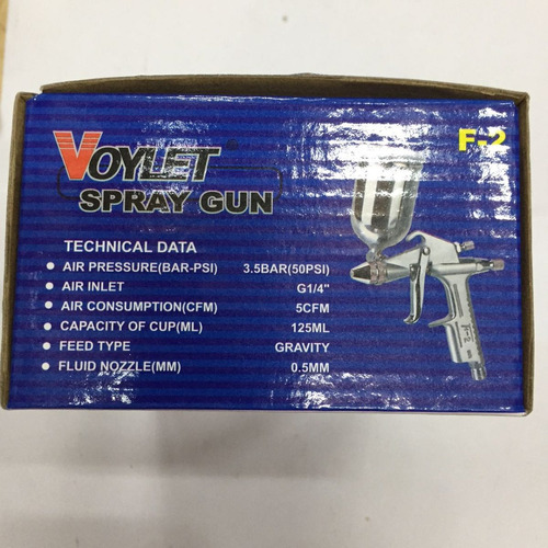 Pistola Pintar Voylet # F-2 Aerógrafo Con Copa 125 Ml