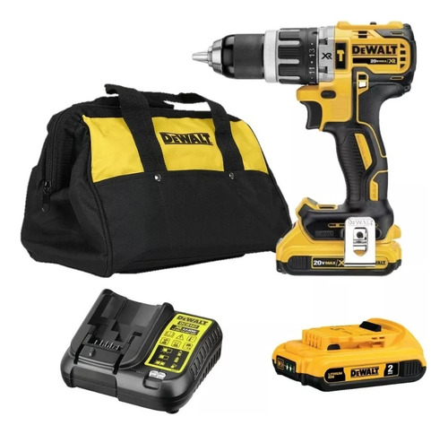 Taladro Percutor Dcd796+2 Baterias2ah 20v+cargador Dewalt