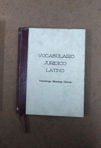 Libro Vocabulario Juridico Latino